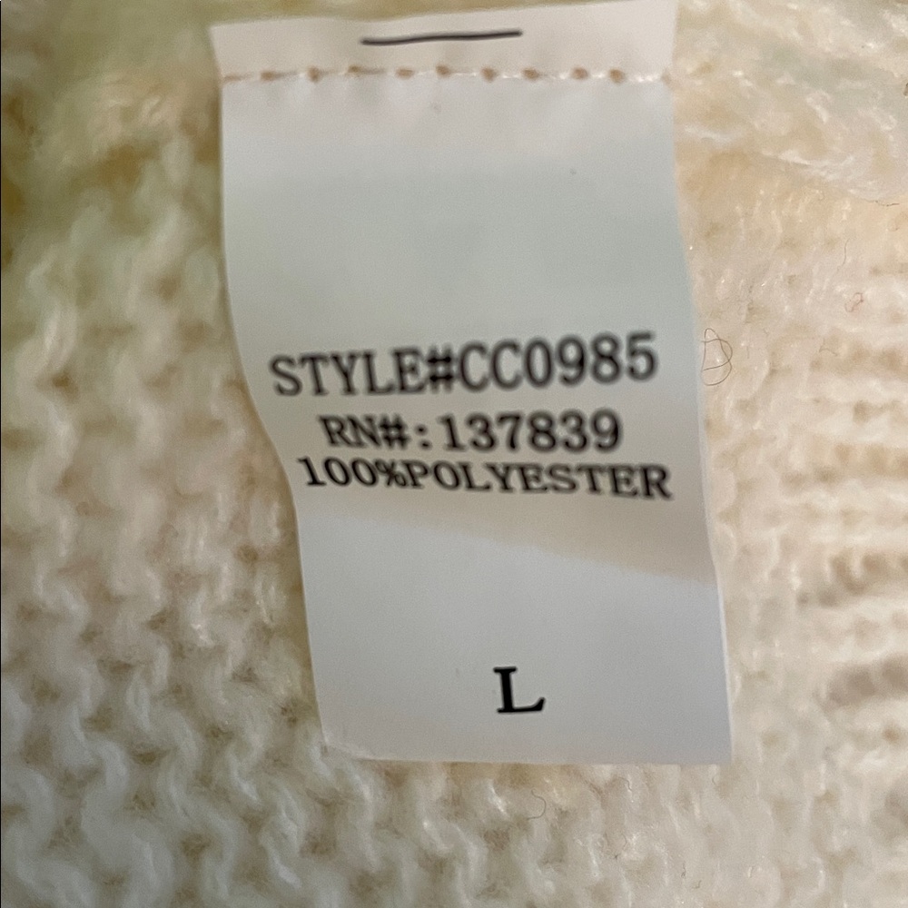 NWT Christmas tree cardigan sweater, size L - Picture 7 of 8